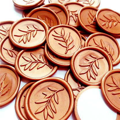 Leaf Design Wax Seal Stickers, 15 Pack 15pcs-leaf-201739810 by HitMyNeed