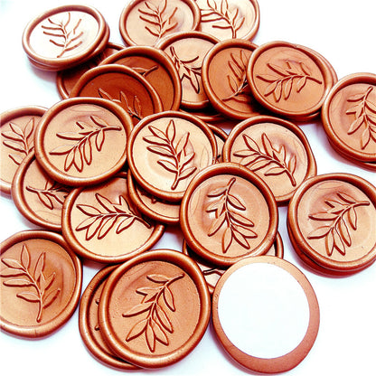 Leaf Design Wax Seal Stickers, 15 Pack by HitMyNeed