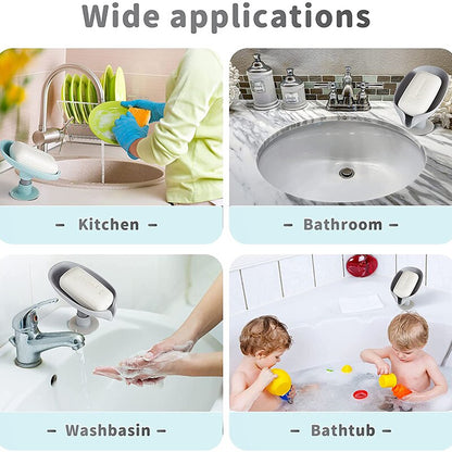 Leaf Drain Soap Holder with Suction Cup (2 Pack) by HitMyNeed