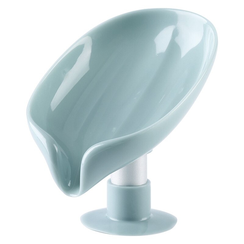 Leaf Drain Soap Holder with Suction Cup (2 Pack) blue by HitMyNeed