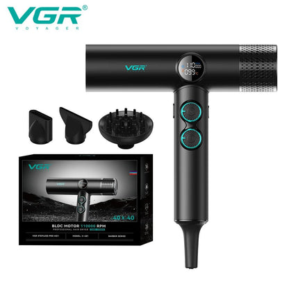 Leafless Professional Hair Dryer 110000 RPM V-401 black by HitMyNeed