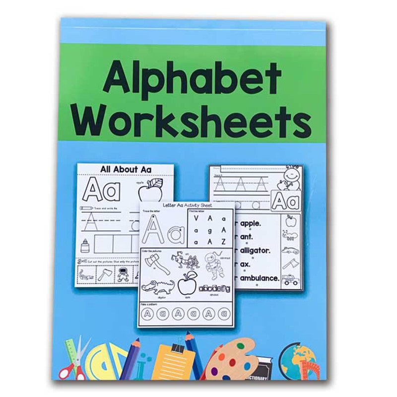 Learning and Writing Alphabet Worksheets A-Z by HitMyNeed