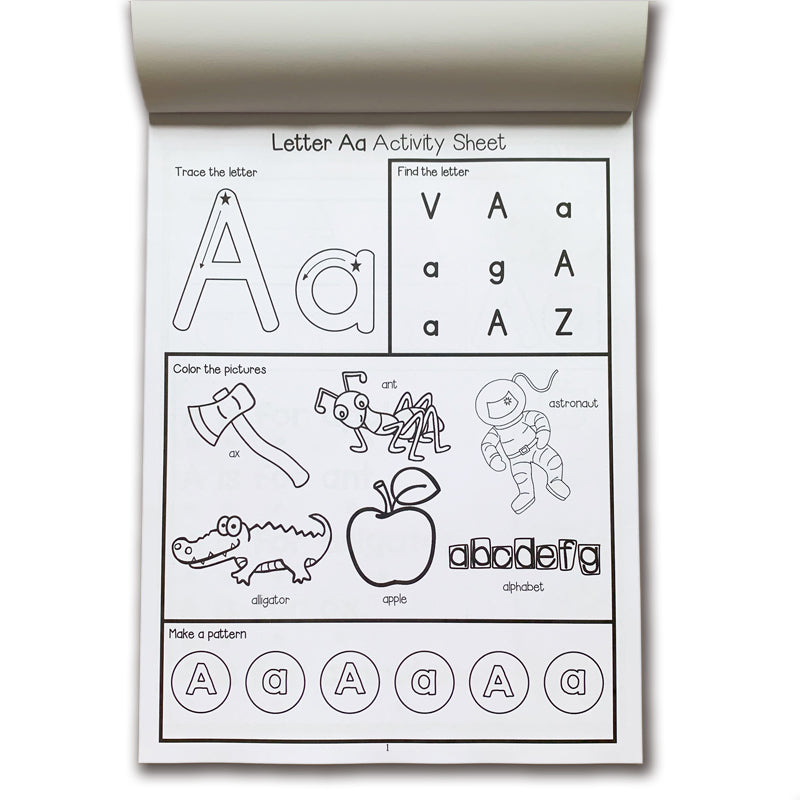 Learning and Writing Alphabet Worksheets A-Z by HitMyNeed