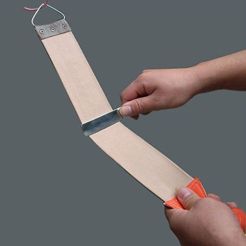 Leather and Canvas Hanging Strop Sharpening Tool by HitMyNeed