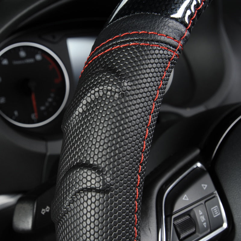 Leather Anti-Slip Steering Wheel Cover 15 Inch by HitMyNeed