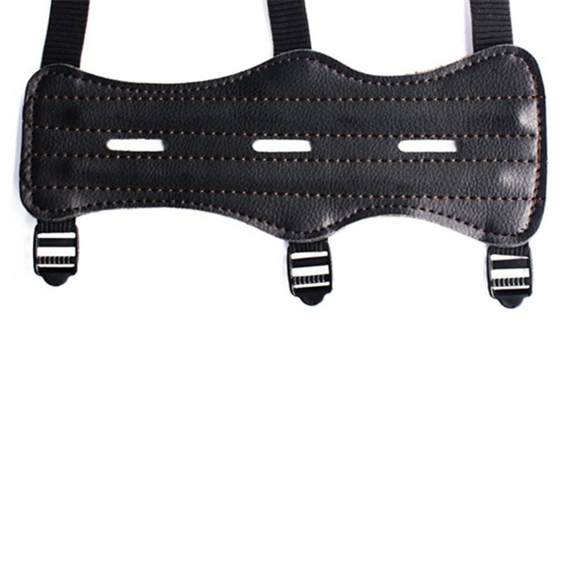 Leather Archery Arm Guard with Adjustable Straps by HitMyNeed