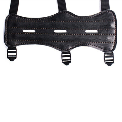 Leather Archery Arm Guard with Adjustable Straps by HitMyNeed