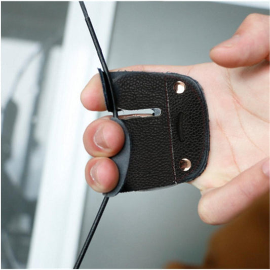 Leather Archery Finger Guard Hand Protector by HitMyNeed