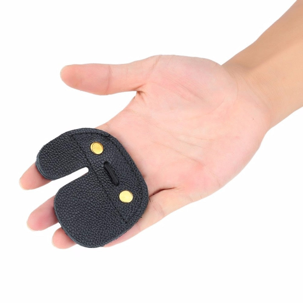 Leather Archery Finger Guard Hand Protector by HitMyNeed