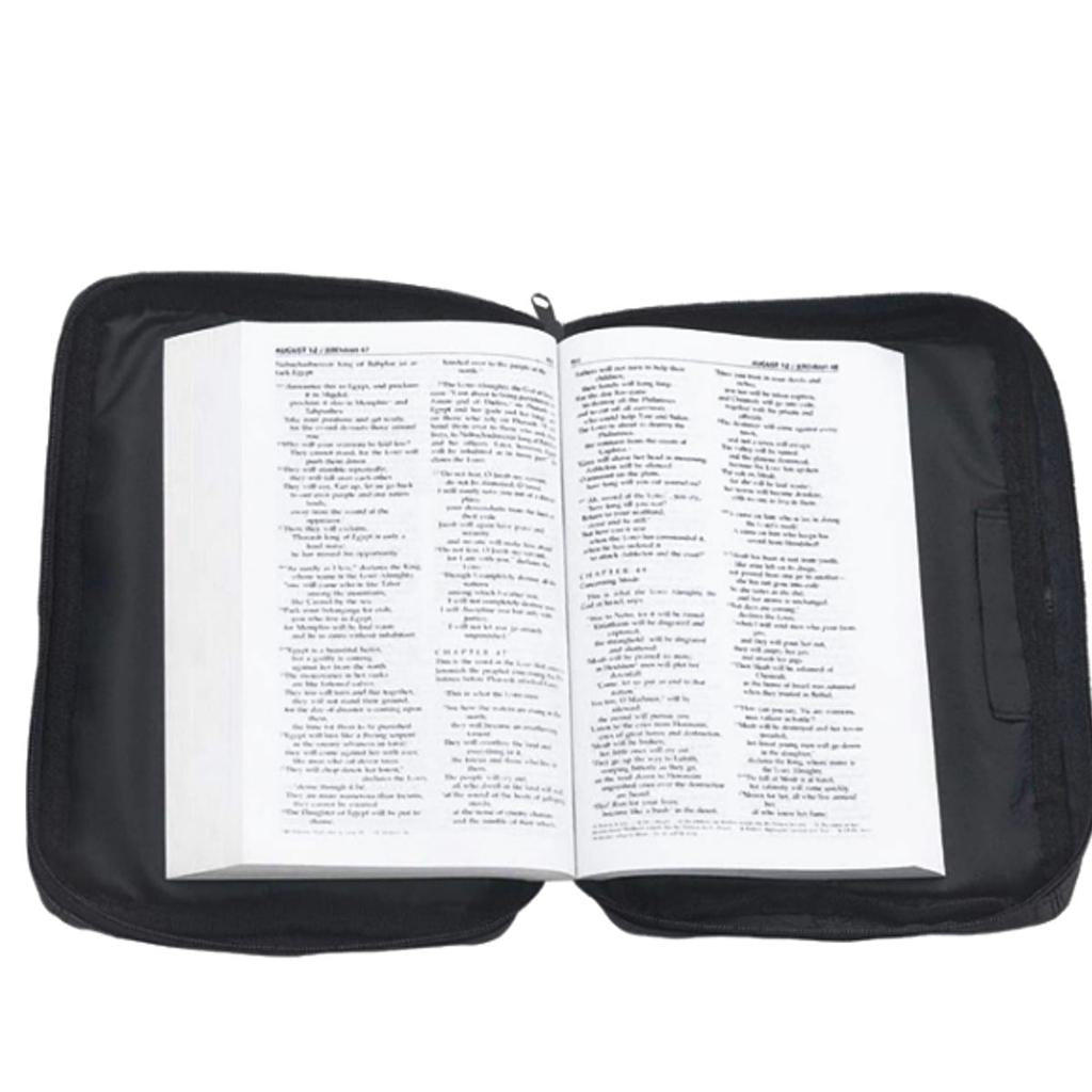 Leather Bible Cover Carry Bag with Handle by HitMyNeed