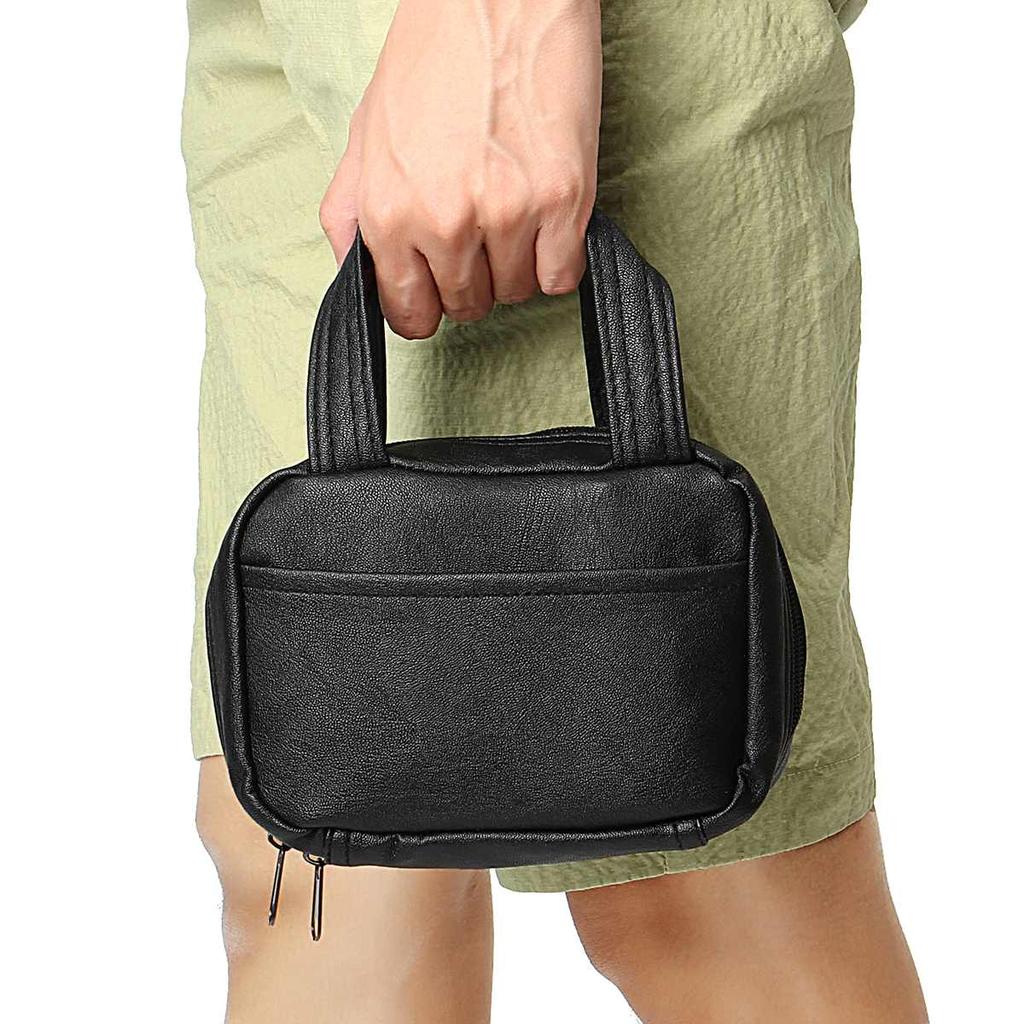 Leather Bible Cover Carry Bag with Handle by HitMyNeed