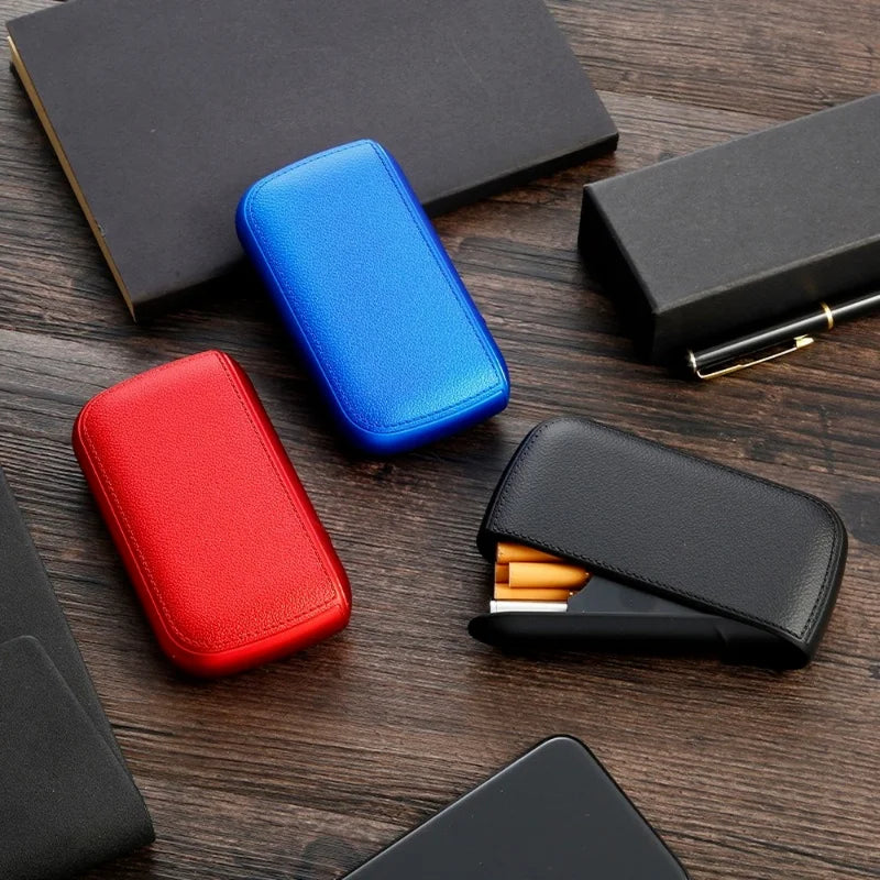 Leather Cigarette Case with USB Tungsten Lighter by HitMyNeed