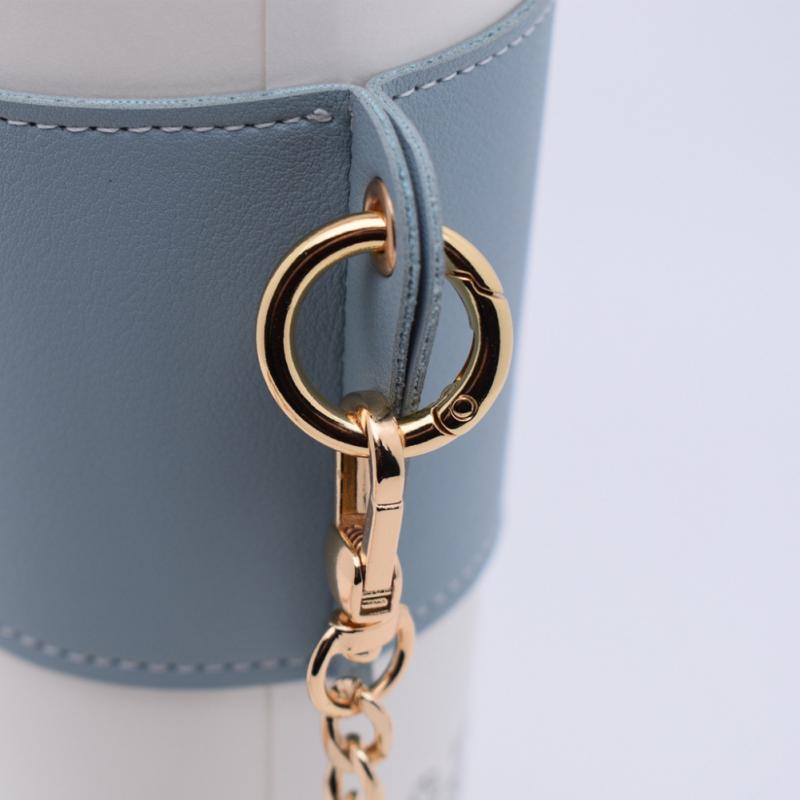Leather Cup Sleeve with Detachable Chain Sling by HitMyNeed
