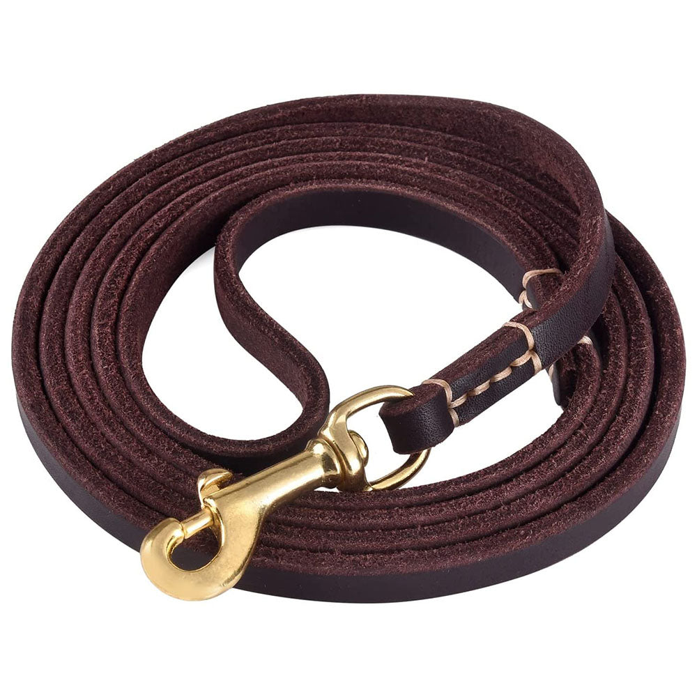 Leather Dog Leash for Small & Medium Dogs by HitMyNeed