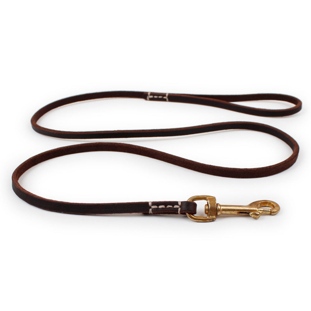 Leather Dog Leash for Small & Medium Dogs by HitMyNeed