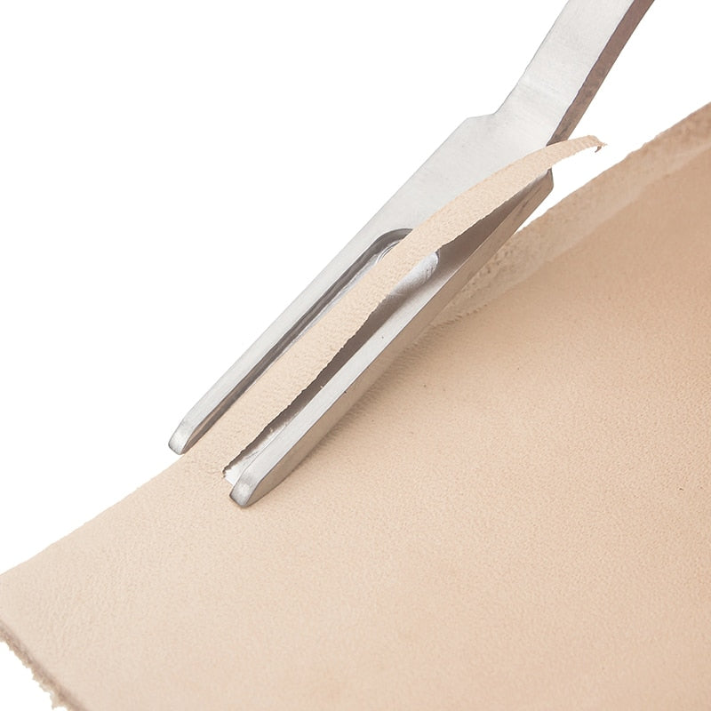 Leather Edge Beveler with Wooden Handle by HitMyNeed