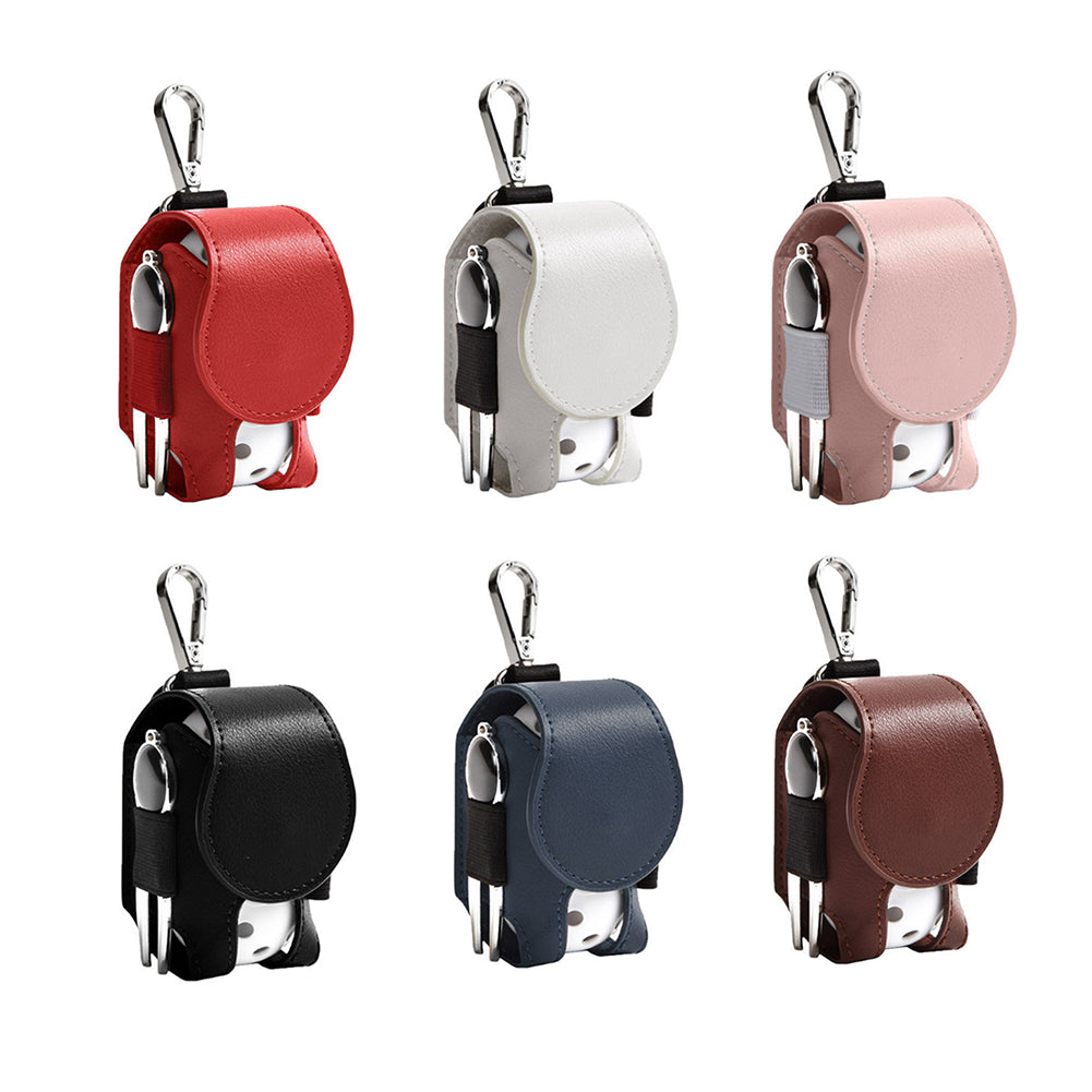 Leather Golf Ball Carrier with Belt Clip by HitMyNeed