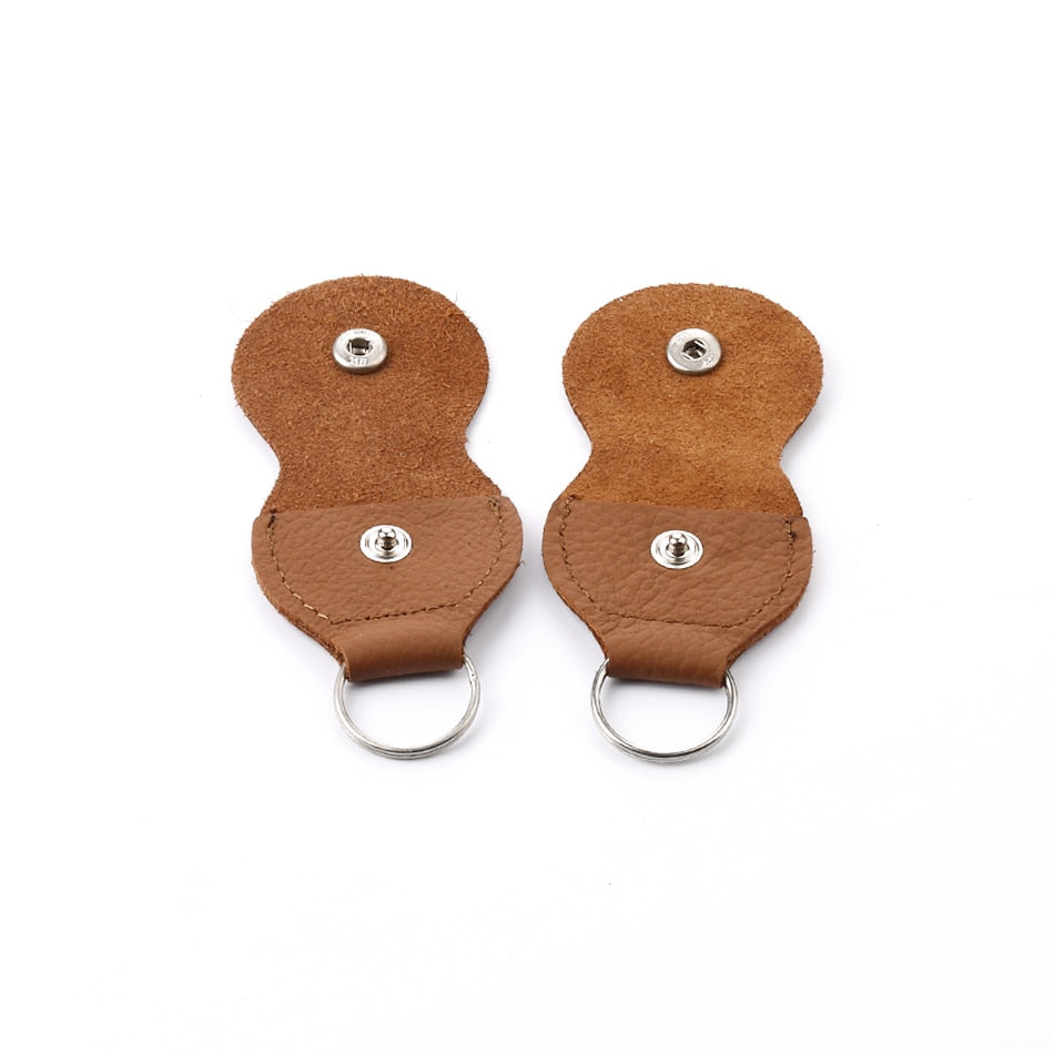 Leather Guitar Pick Holder Keychain (2 Pack) by HitMyNeed