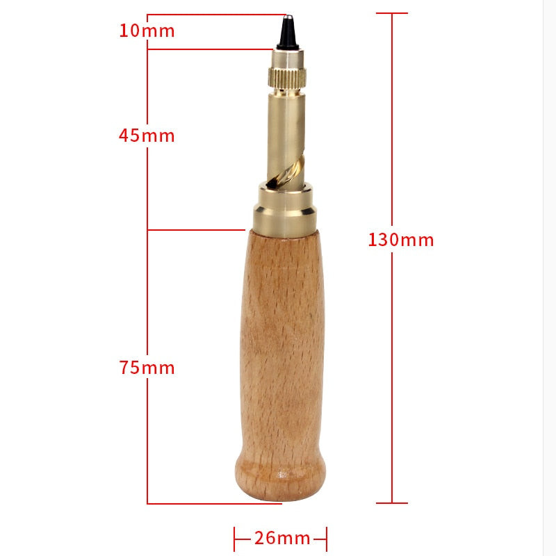 Leather Hole Punch Tool with 6 Interchangeable Tips by HitMyNeed