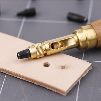 Leather Hole Punch Tool with 6 Interchangeable Tips by HitMyNeed