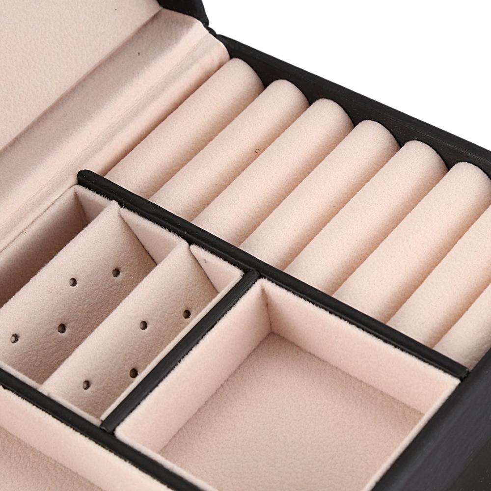 Leather Jewelry Case with Lock and Mirror by HitMyNeed