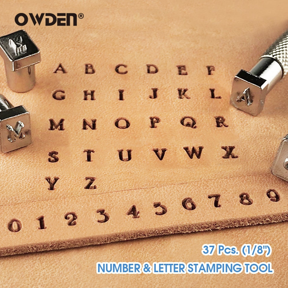 Leather Letter Stamp Tool Set for Custom Engraving by HitMyNeed