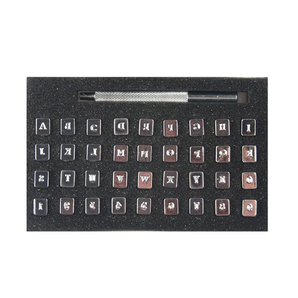 Leather Letter Stamp Tool Set for Custom Engraving by HitMyNeed