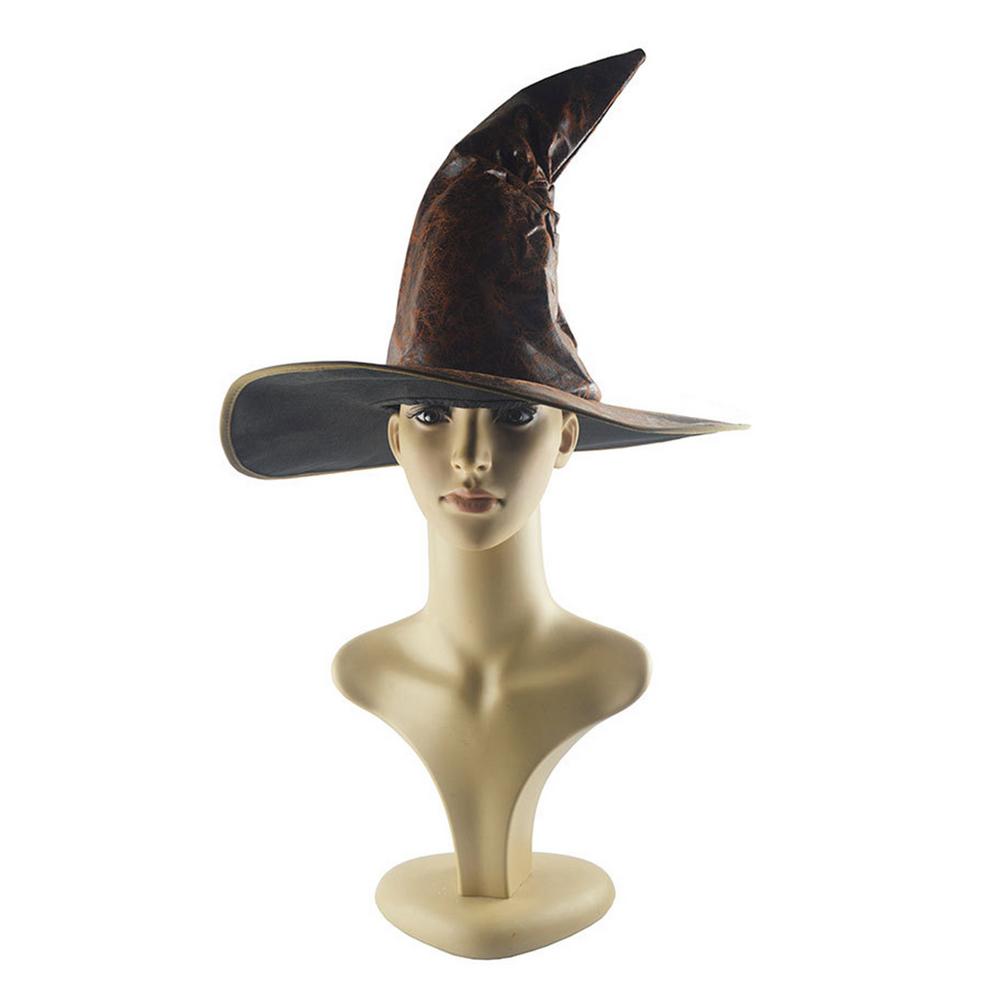 Leather Oversized Witch Hat Costume Accessory by HitMyNeed