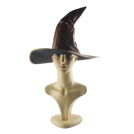 Leather Oversized Witch Hat Costume Accessory by HitMyNeed