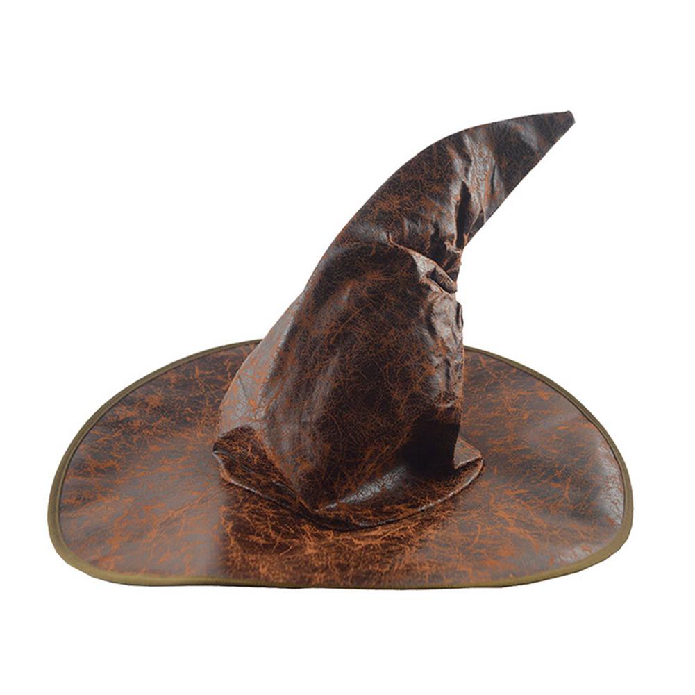 Leather Oversized Witch Hat Costume Accessory by HitMyNeed