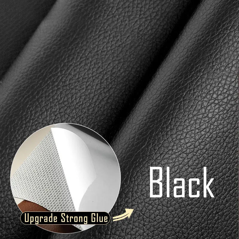 Leather Repair Tape Self-Adhesive Patch for Seats & Sofas 01-balck 50x200cm by HitMyNeed