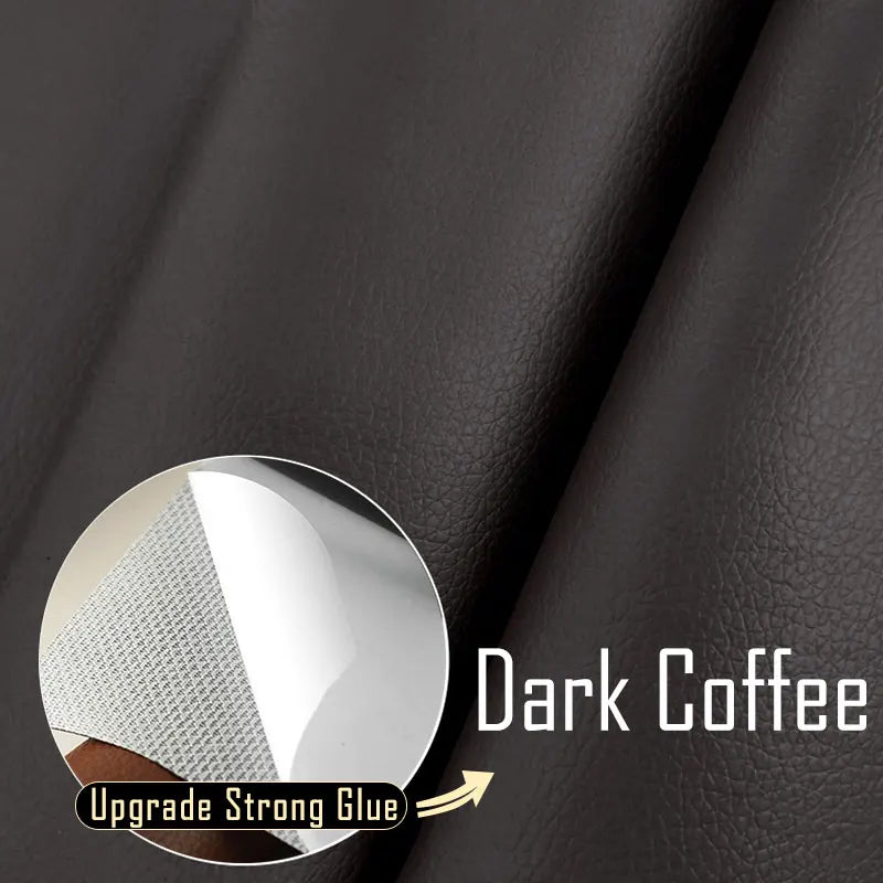 Leather Repair Tape Self-Adhesive Patch for Seats & Sofas 02-dark-coffee 50x50cm by HitMyNeed