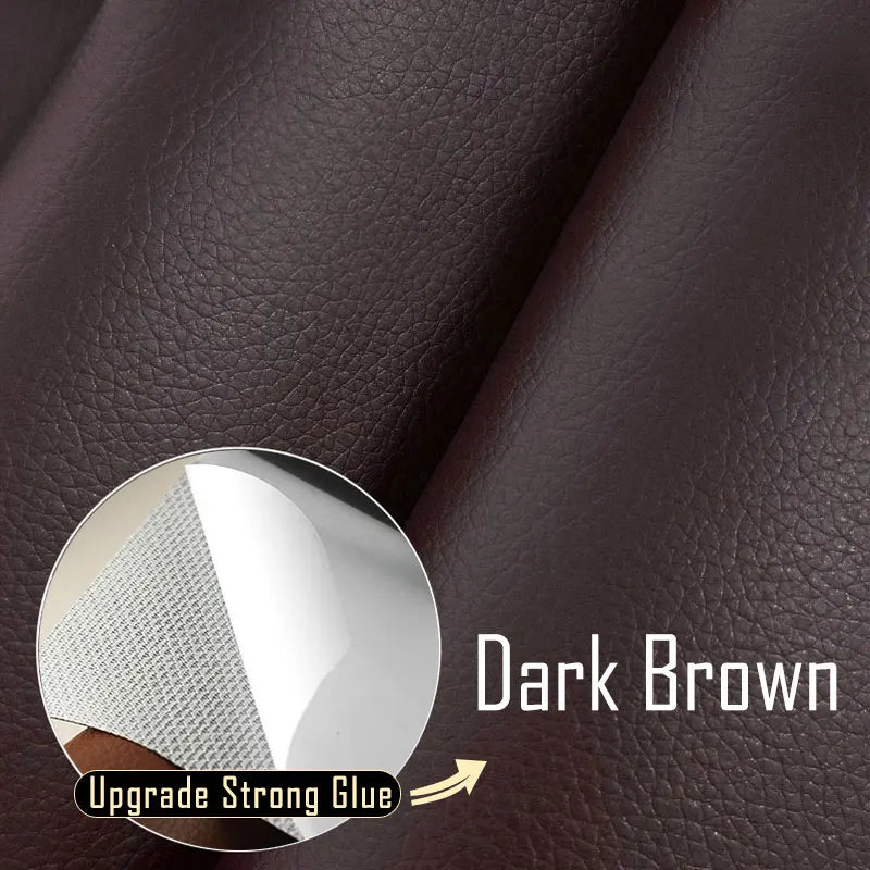 Leather Repair Tape Self-Adhesive Patch for Seats & Sofas 03-dark-brown 50x200cm by HitMyNeed