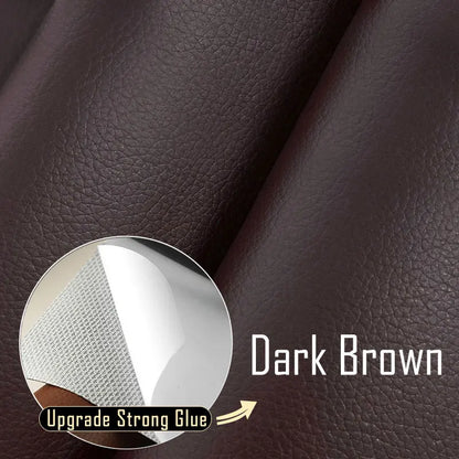 Leather Repair Tape Self-Adhesive Patch for Seats & Sofas 03-dark-brown 50x200cm by HitMyNeed