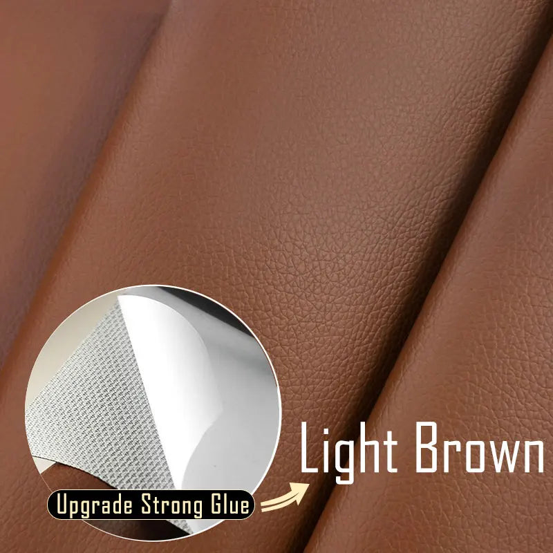 Leather Repair Tape Self-Adhesive Patch for Seats & Sofas 04-light-brown 50x200cm by HitMyNeed