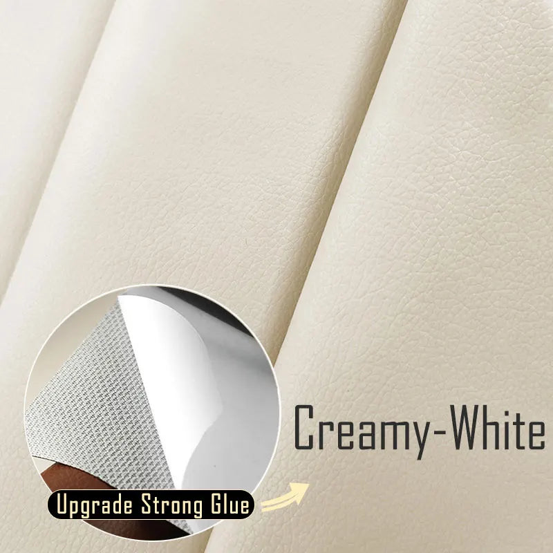 Leather Repair Tape Self-Adhesive Patch for Seats & Sofas 07-creamy-white 50x200cm by HitMyNeed