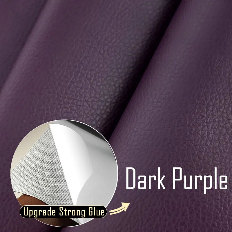 Leather Repair Tape Self-Adhesive Patch for Seats & Sofas 14-dark-purple 50x200cm by HitMyNeed