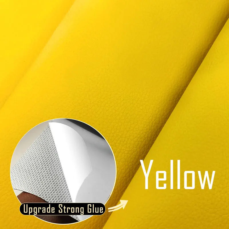 Leather Repair Tape Self-Adhesive Patch for Seats & Sofas 19-yellow 50x200cm by HitMyNeed