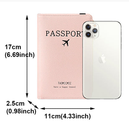 Leather RFID Blocking Passport Holder with Zipper by HitMyNeed