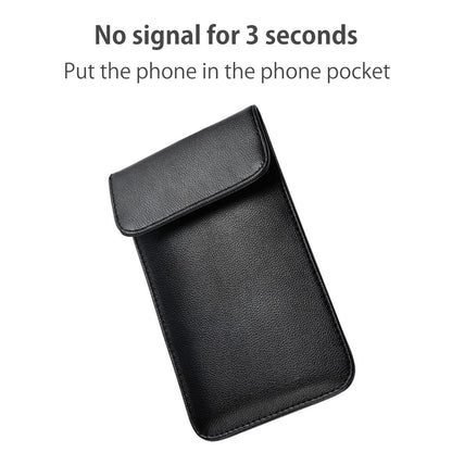 Leather RFID & Signal Blocking Pouch by HitMyNeed