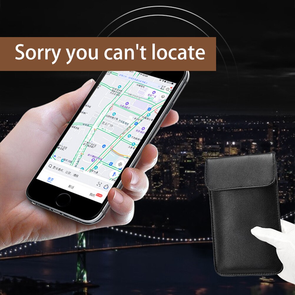 Leather RFID & Signal Blocking Pouch by HitMyNeed