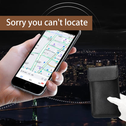 Leather RFID & Signal Blocking Pouch by HitMyNeed