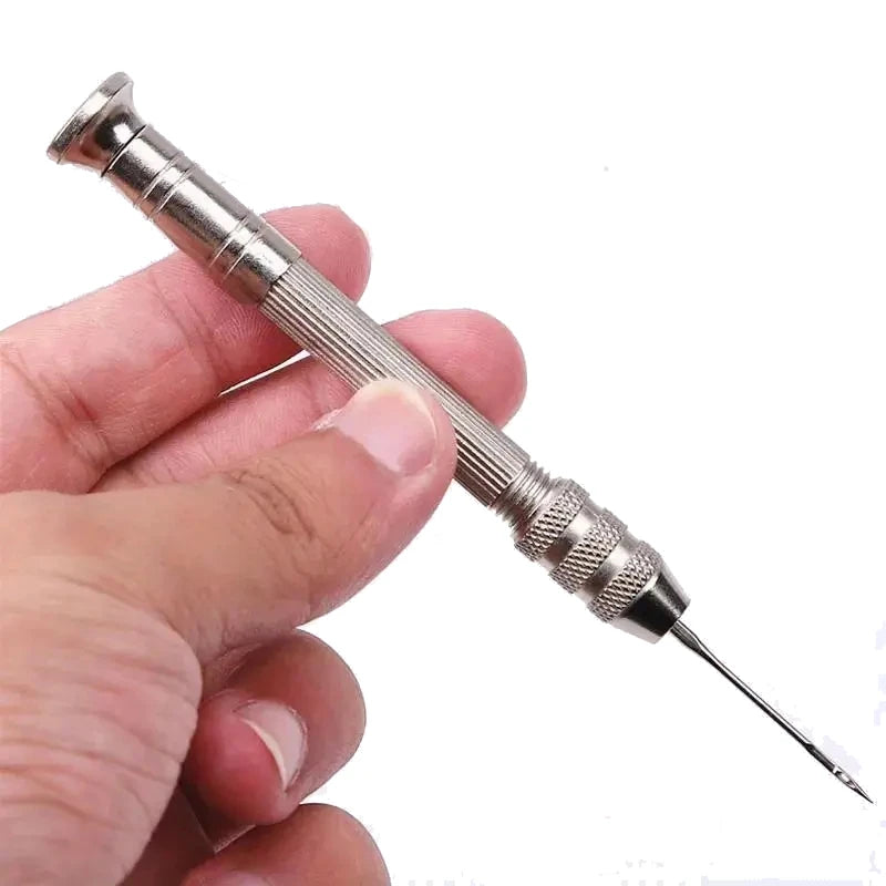 Leather Sewing Awl Kit with 4 Interchangeable Needles by HitMyNeed