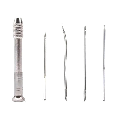 Leather Sewing Awl Kit with 4 Interchangeable Needles by HitMyNeed