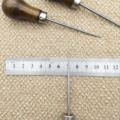 Leather Stitching Awl with Wooden Handle by HitMyNeed