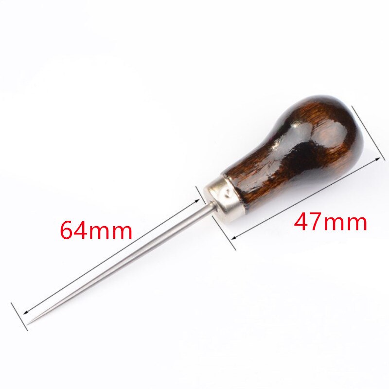 Leather Stitching Awl with Wooden Handle by HitMyNeed