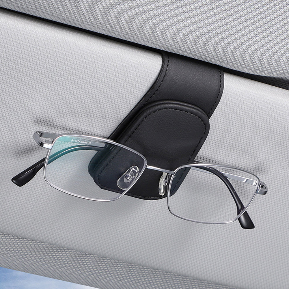 Leather Universal Car Sunglass Holder Clip by HitMyNeed