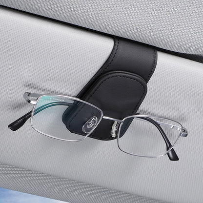 Leather Universal Car Sunglass Holder Clip by HitMyNeed