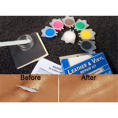 Leather & Vinyl Repair Kit 15 Piece Set by HitMyNeed