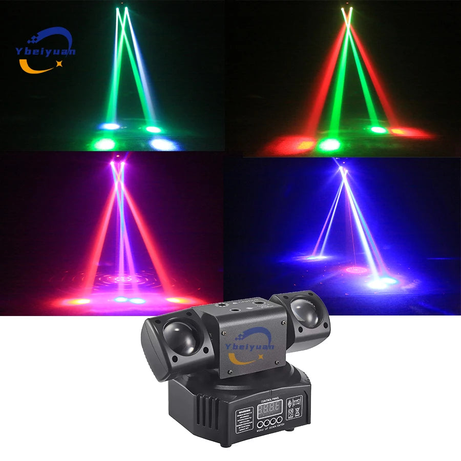 LED 3-in-1 Rotating Laser Strobe Disco Light DMX512 by HitMyNeed
